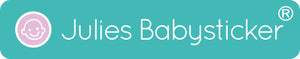 Julies Babysticker zur Babyberuhigung / Babyförderung. Für Kinderwagen, Autositz und Babybett (Babywiege) . Textile Aufkleber 