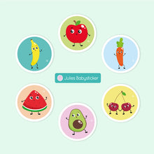 Lade das Bild in den Galerie-Viewer, Leckere Freunde - Textilaufkleber Set aus hochwertiger Acetatseide