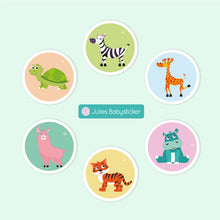 Lade das Bild in den Galerie-Viewer, Süße Tiere 2 - Textilaufkleber Set aus hochwertiger Acetatseide
