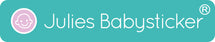 Julies Babysticker zur Babyberuhigung / Babyförderung. Für Kinderwagen, Autositz und Babybett (Babywiege) . Textile Aufkleber 