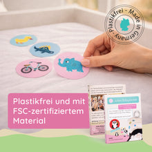 Lade das Bild in den Galerie-Viewer, Kontrast 2 Schwarz-Weiß Textilaufkleber Set – Hochwertige Stoffsticker | Schwarz-Weiß Designs | Wiederverwendbare Dekorative Aufkleber (Kopie)
